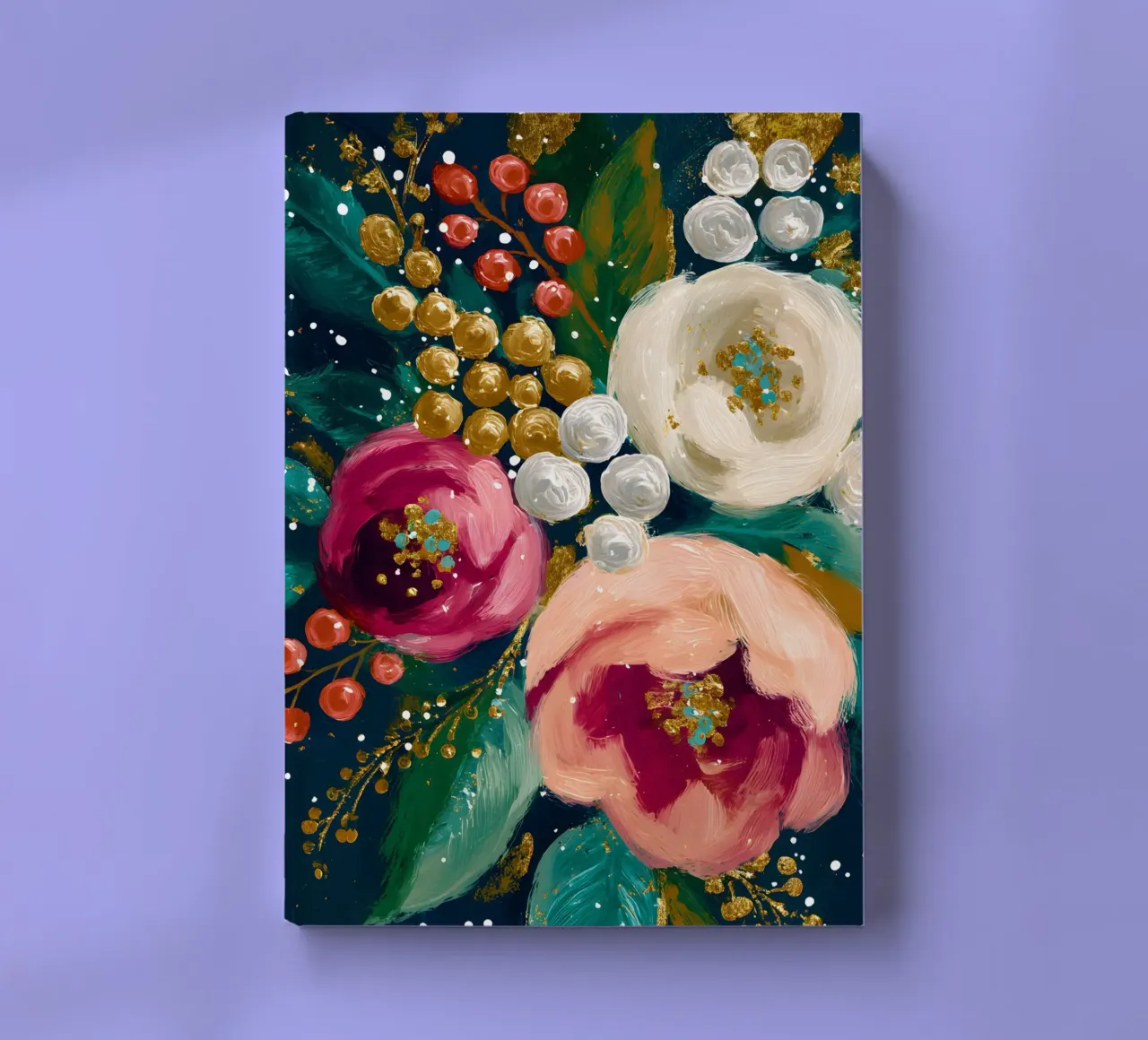 Evergreen Glamour notebook by velvetwinterstudio