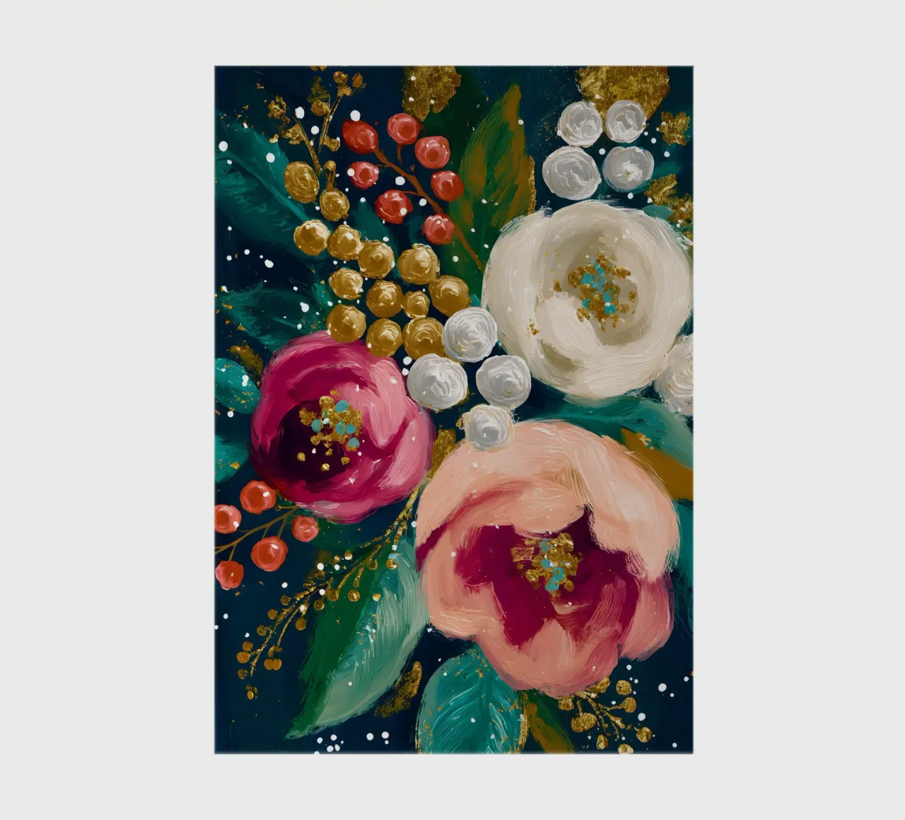 Evergreen Glamour notebook by velvetwinterstudio