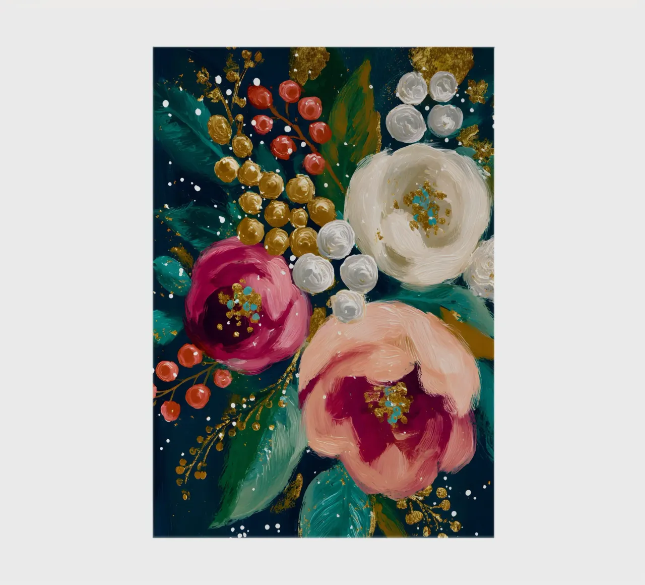 Evergreen Glamour notebook by velvetwinterstudio