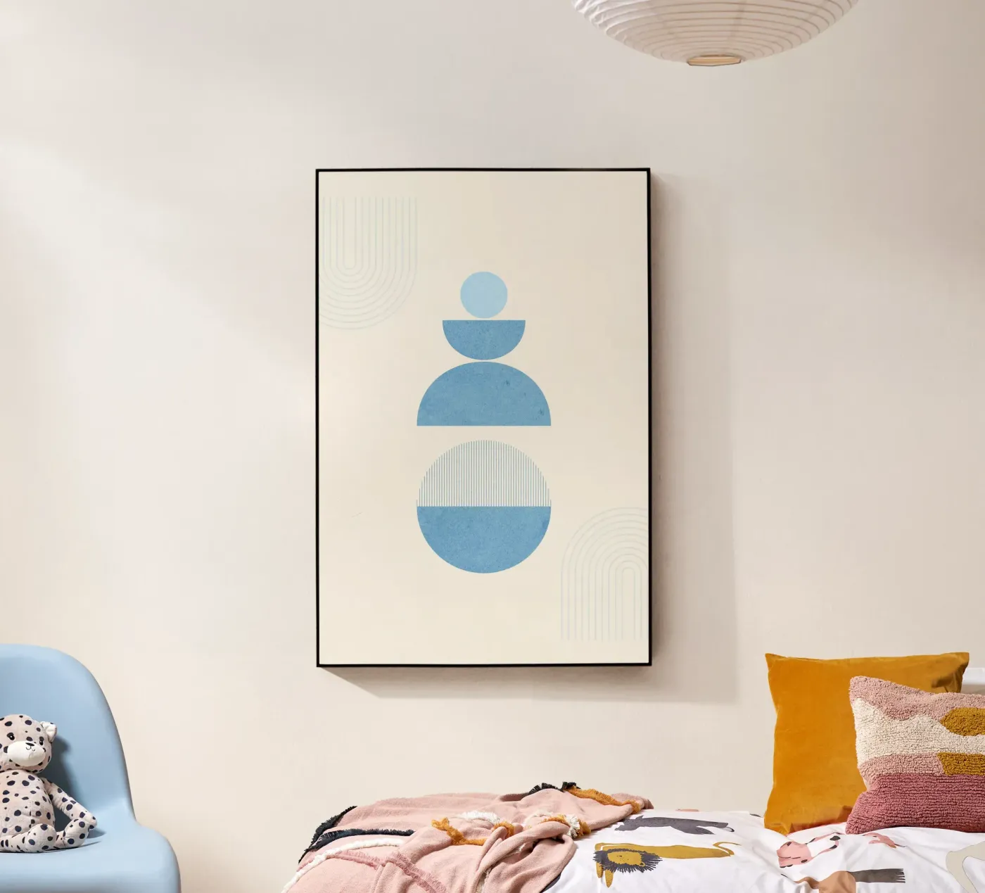 Blue Shapes acryl van The Look