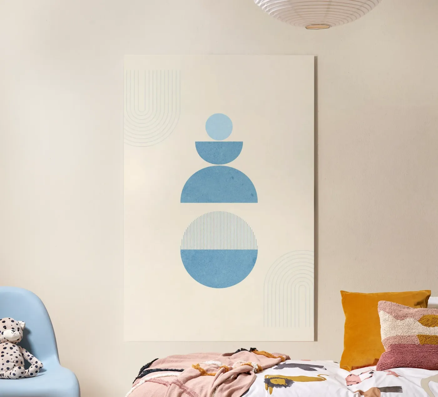 Blue Shapes acryl van The Look