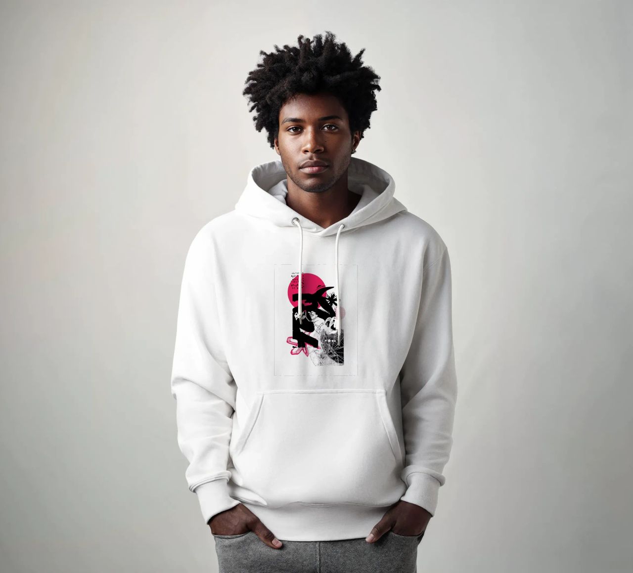 Cosa c'è lassù? felpa con cappuccio da Kim Hubball Studio