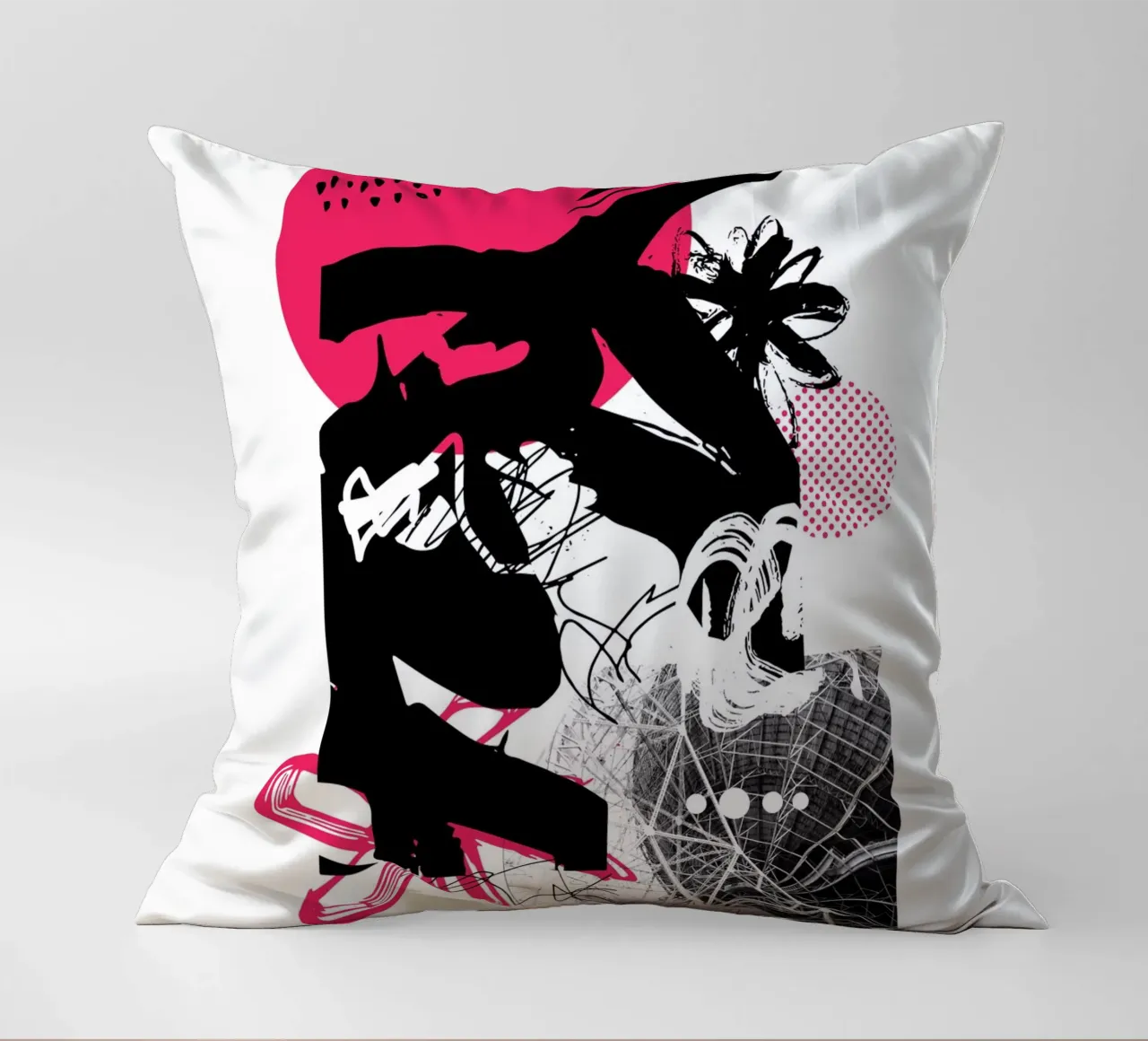 Cosa c'è lassù? cuscino da Kim Hubball Studio