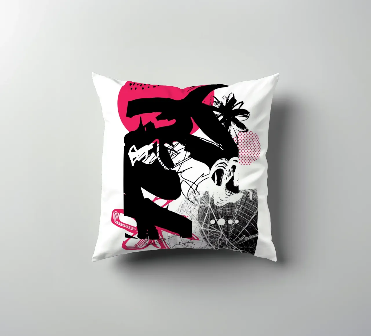 Cosa c'è lassù? cuscino da Kim Hubball Studio