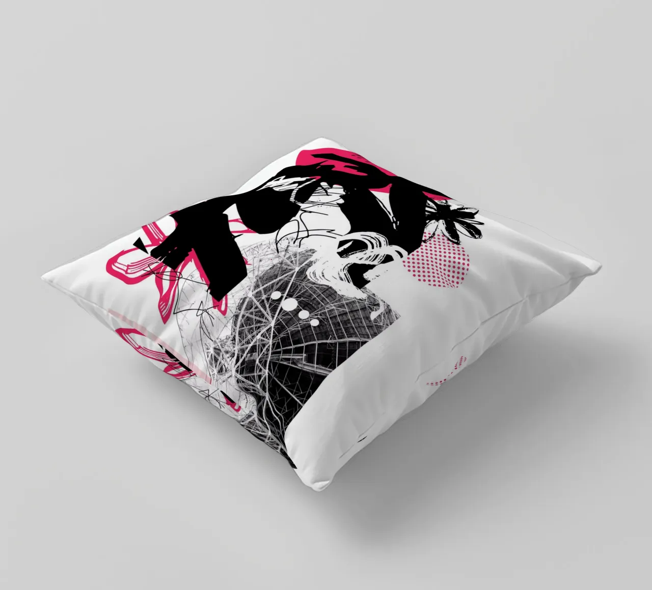 Cosa c'è lassù? cuscino da Kim Hubball Studio