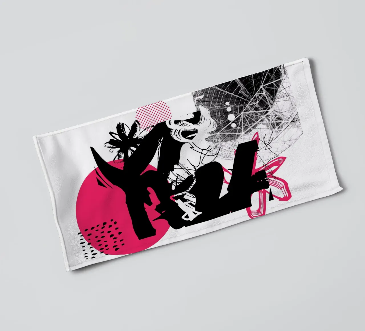 What is Up There? towel by Kim Hubball Studio