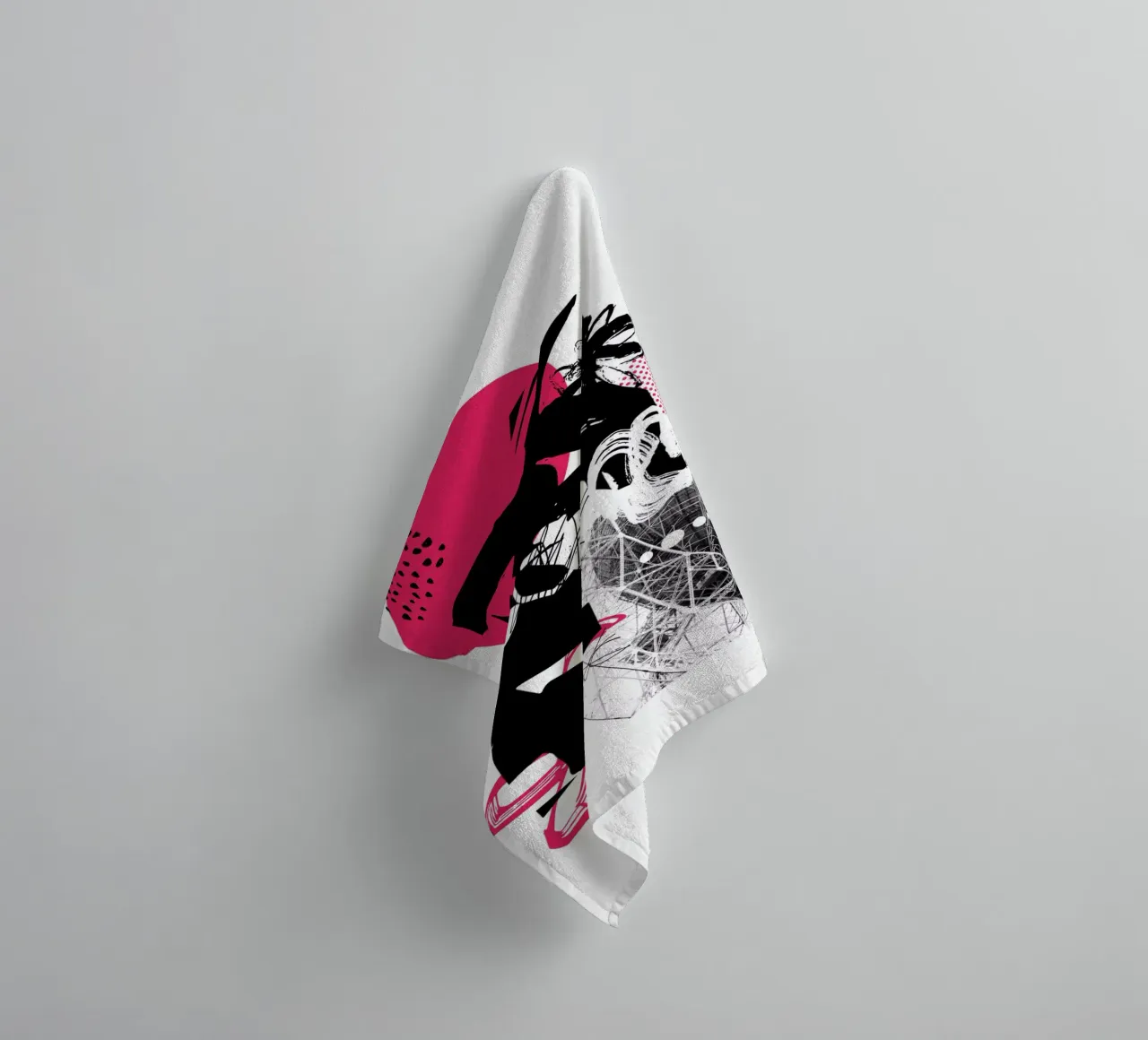 What is Up There? towel by Kim Hubball Studio