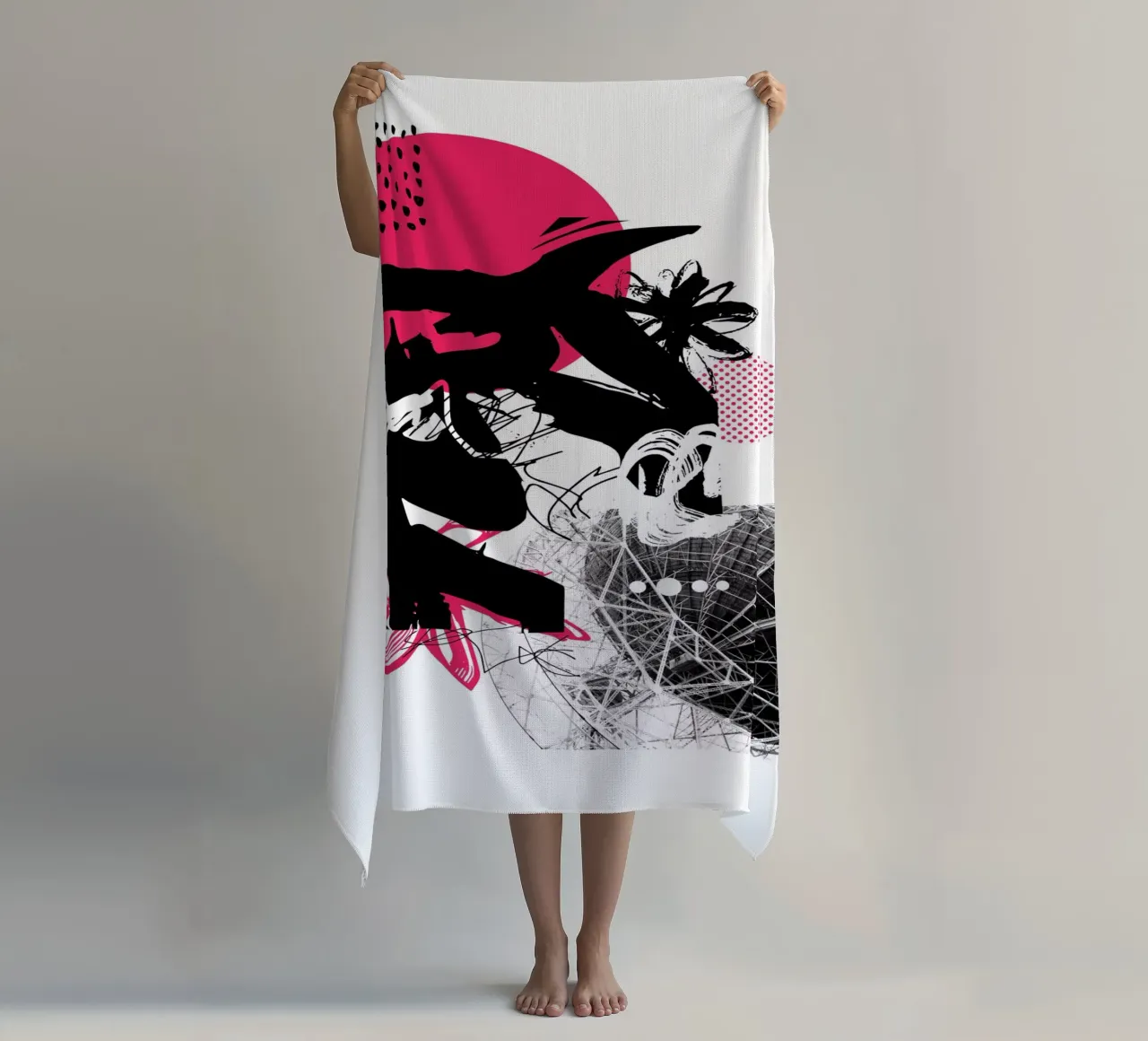 Cosa c'è lassù? telo mare da Kim Hubball Studio