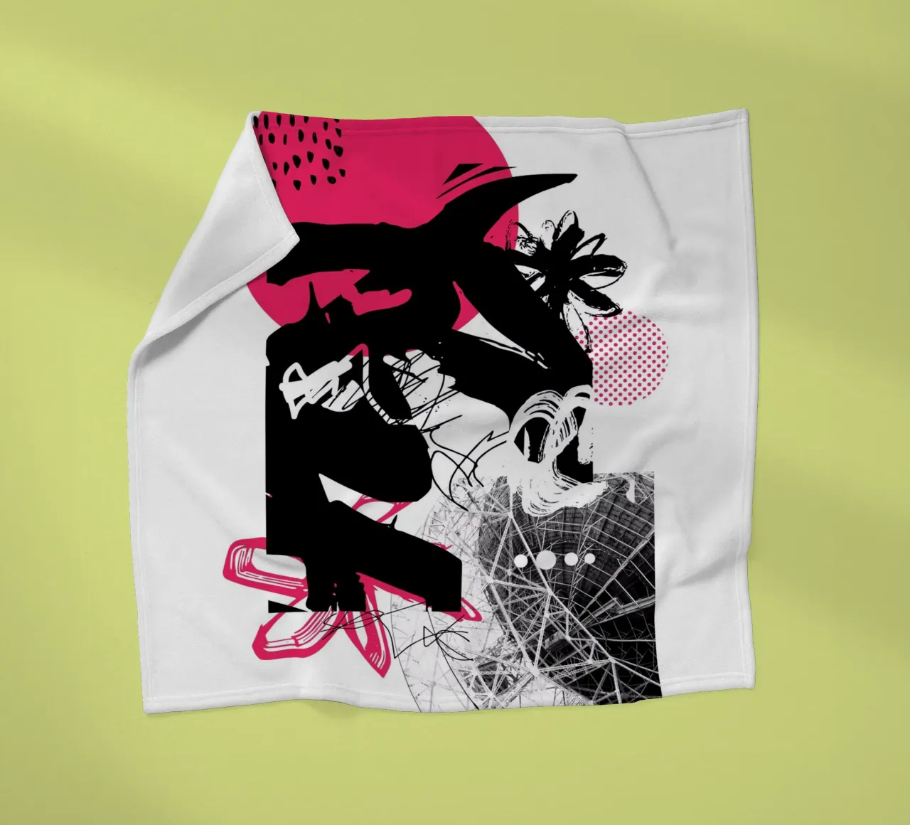 Cosa c'è lassù? coperta in pile da Kim Hubball Studio