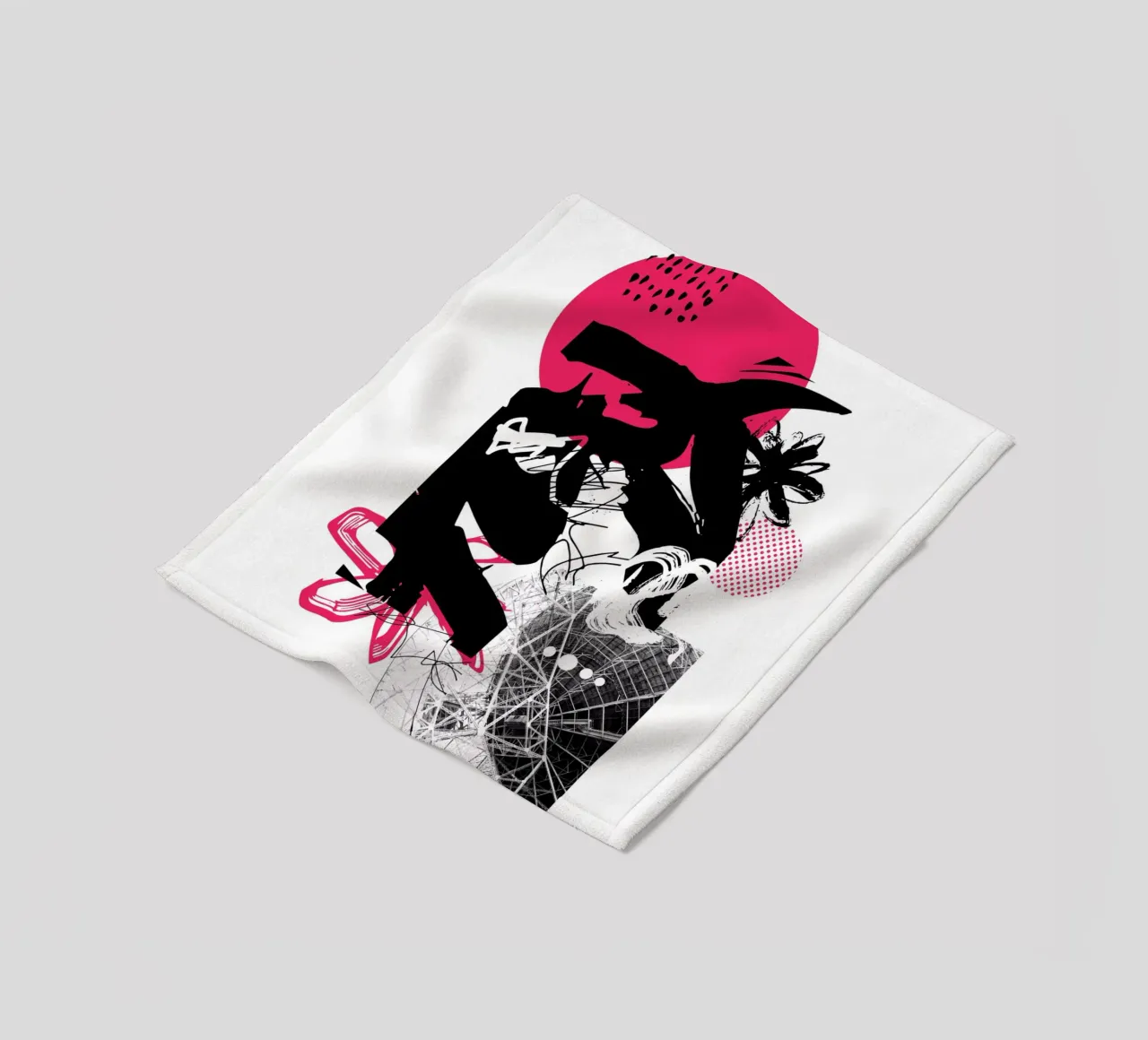 Cosa c'è lassù? coperta in pile da Kim Hubball Studio