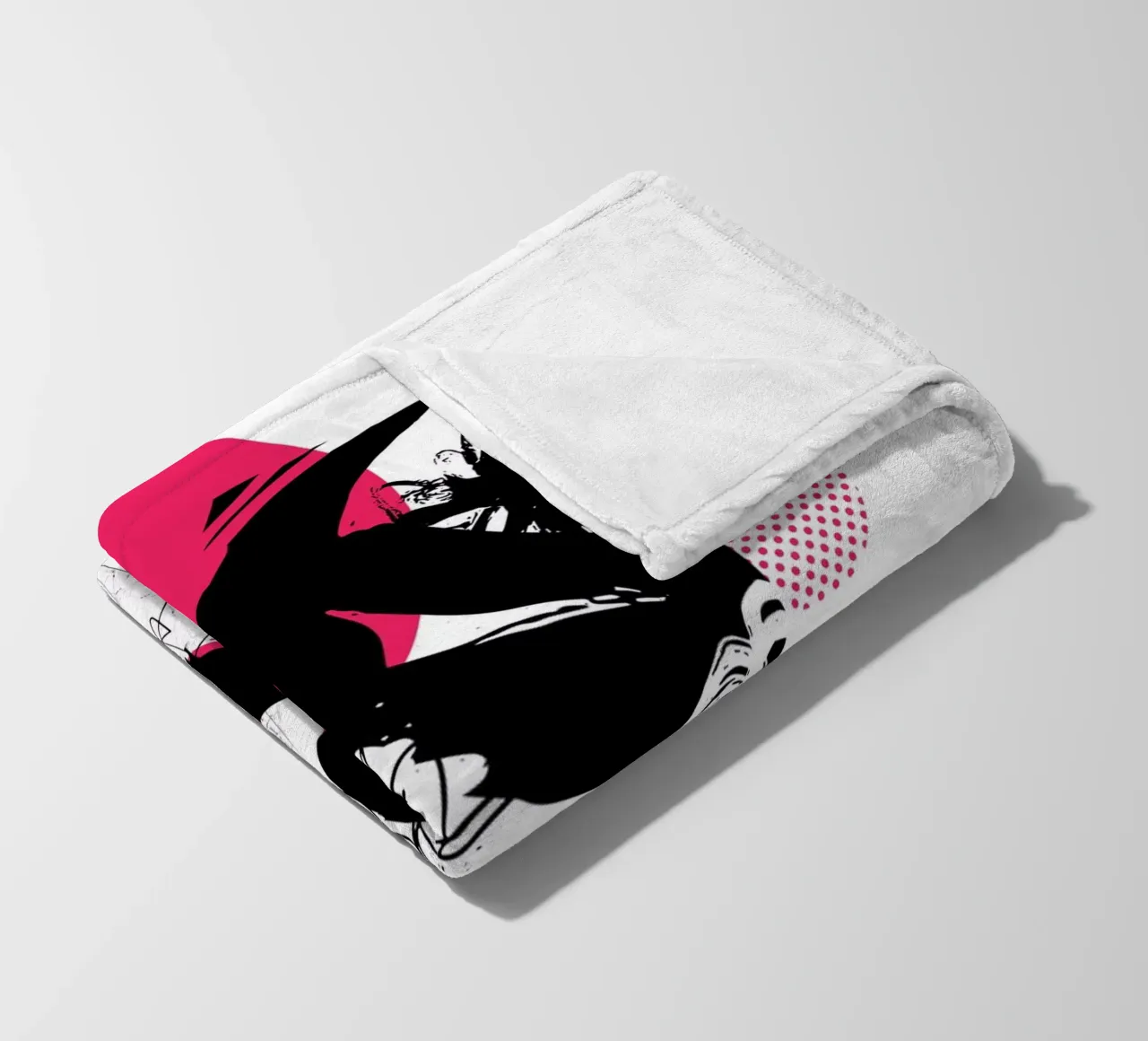 Cosa c'è lassù? coperta in pile da Kim Hubball Studio