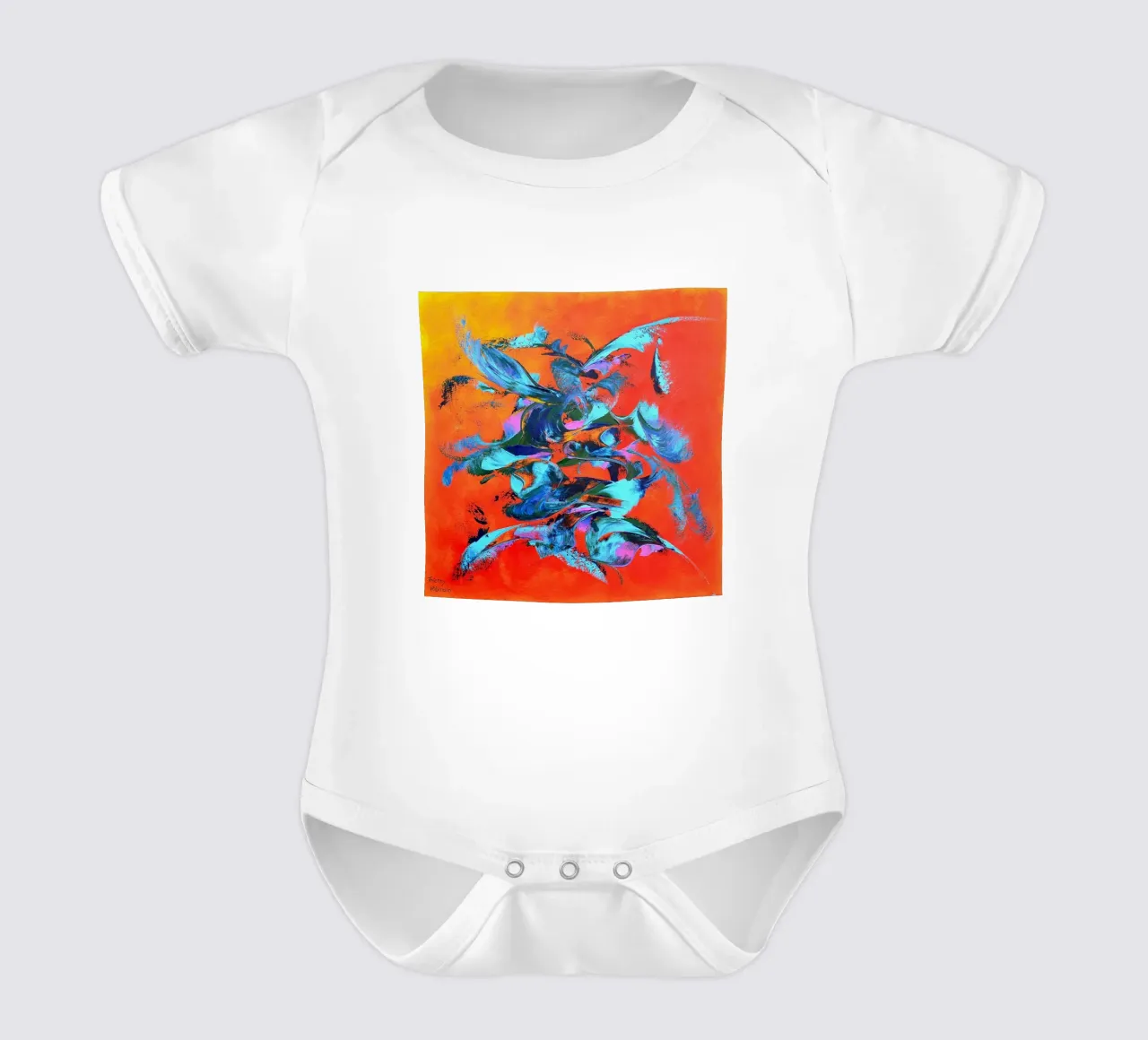 VITA IN BLU. body neonato maniche corte da Little treasures for your home
