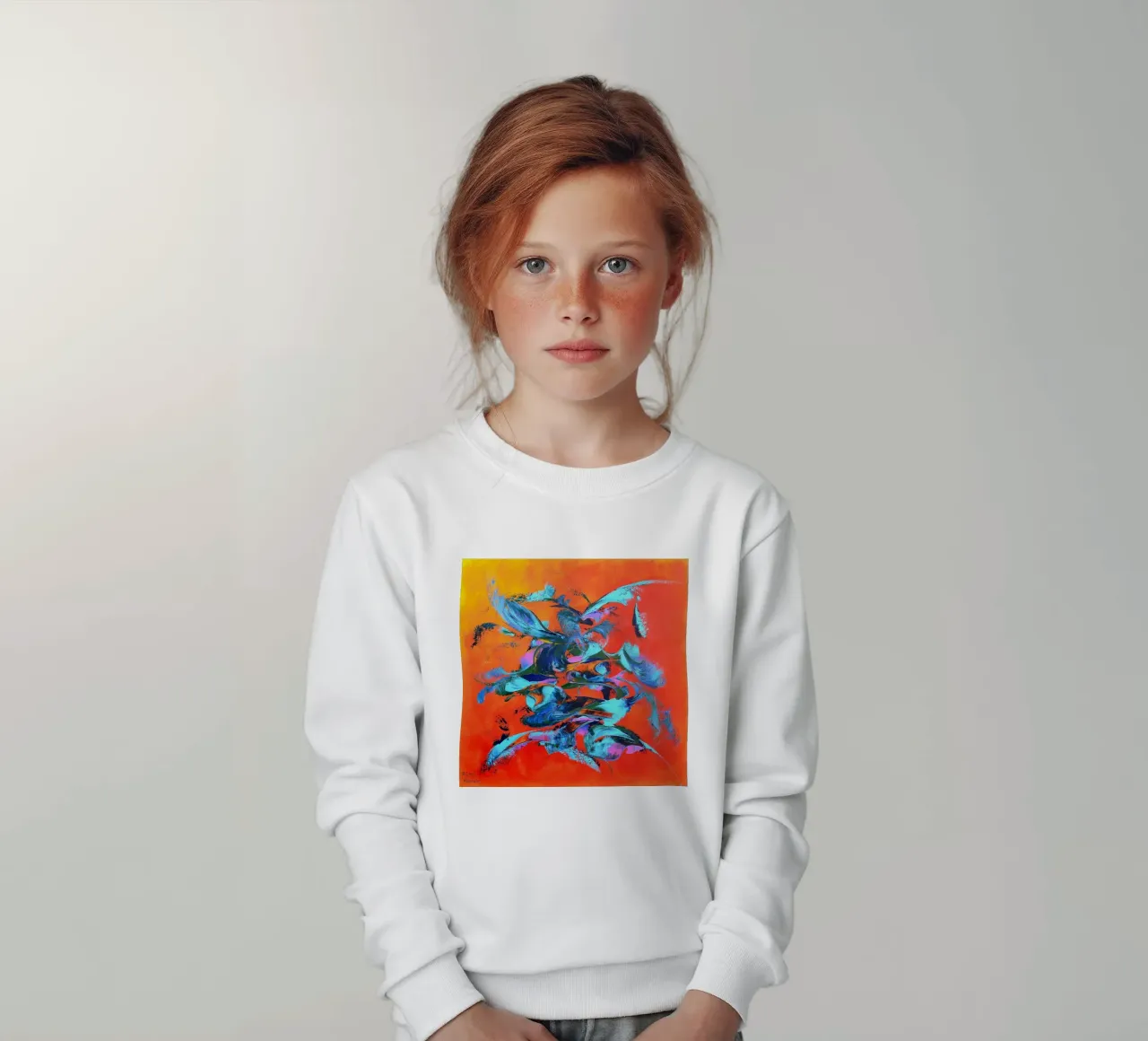 VITA IN BLU. felpa bambino da Little treasures for your home