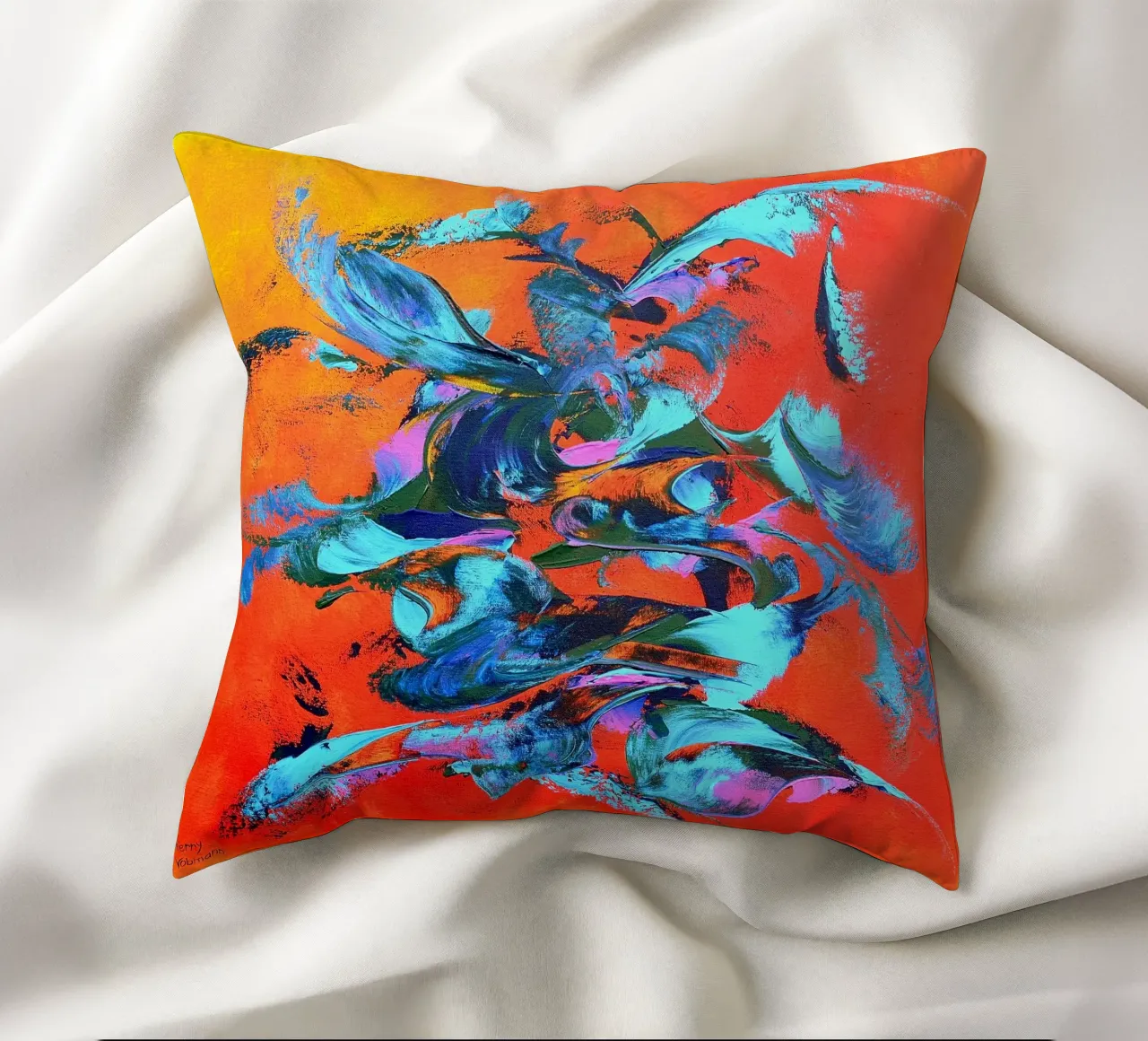 VITA IN BLU. cuscino da Little treasures for your home