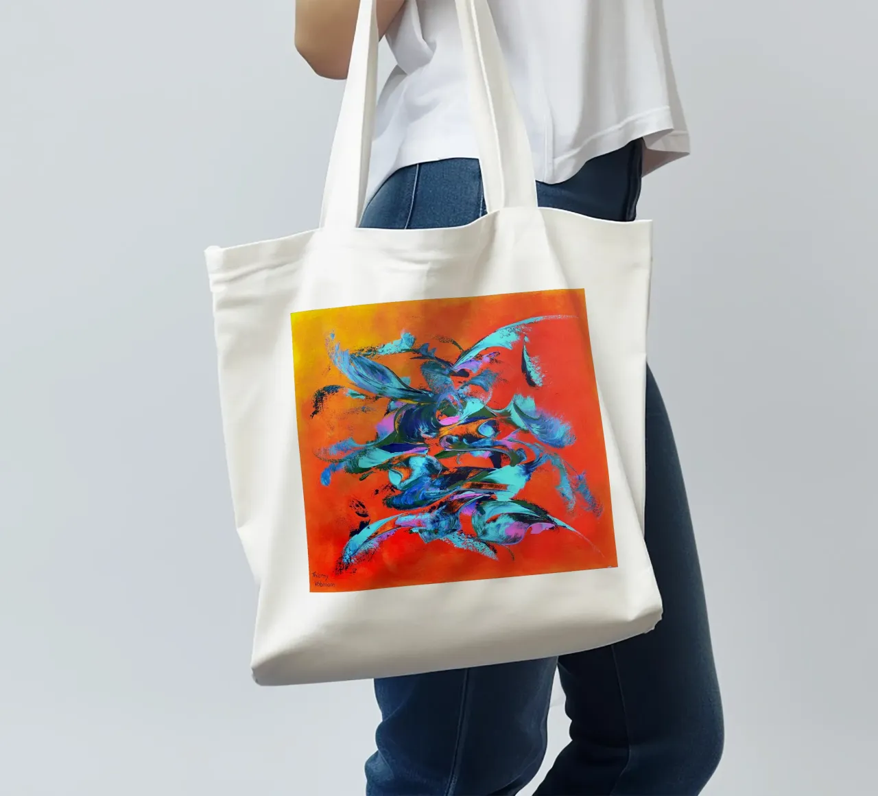 VITA IN BLU. borsa in juta da Little treasures for your home