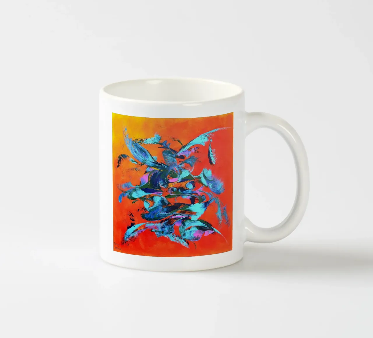 VITA IN BLU. tazza in ceramica da Little treasures for your home