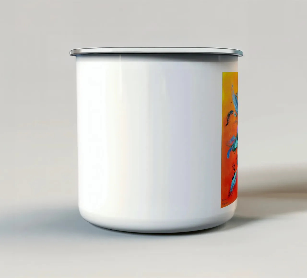 VITA IN BLU. tazza in smalto da Little treasures for your home