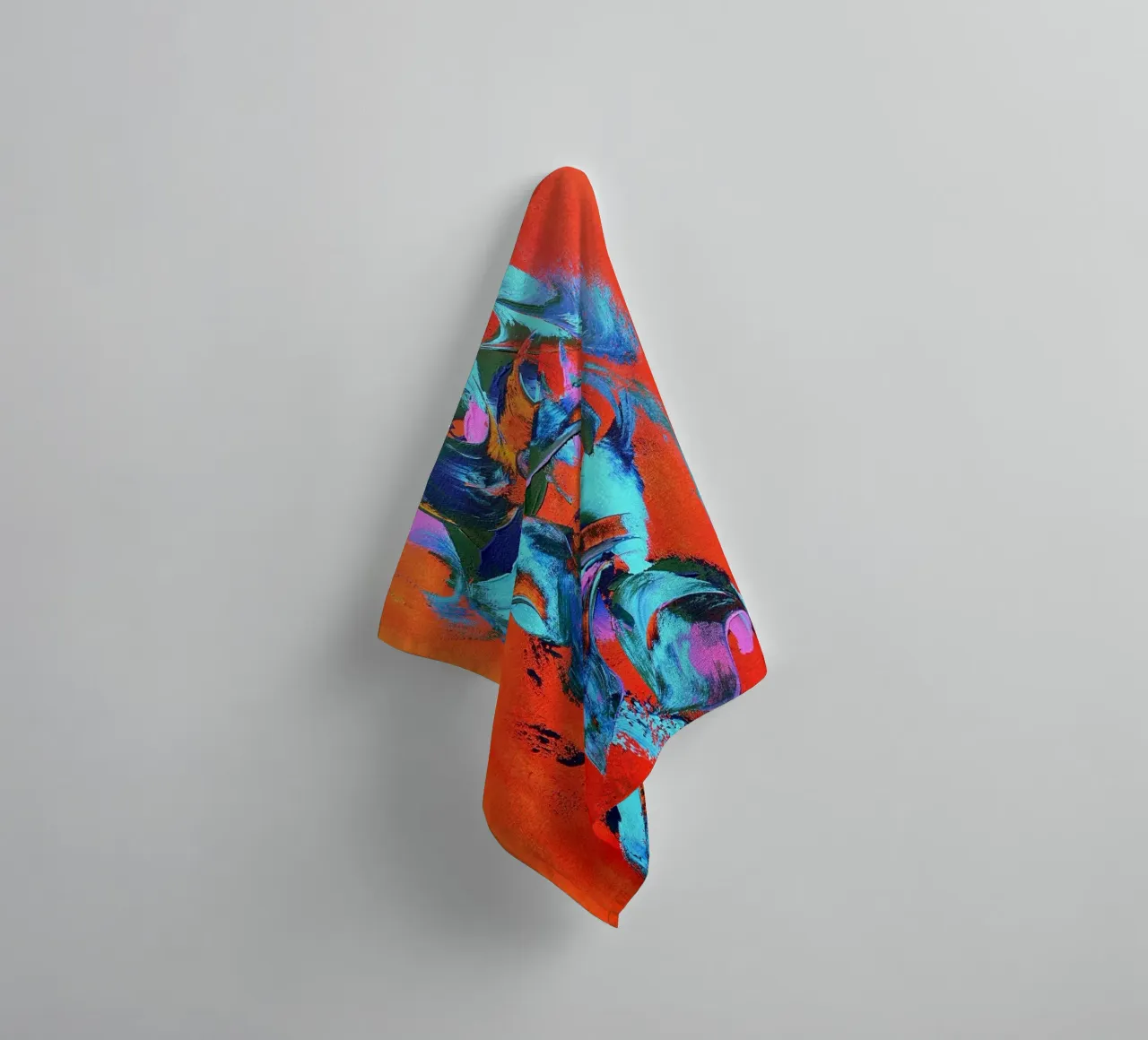 LEVEN IN BLAUW. badhanddoek van Little treasures for your home