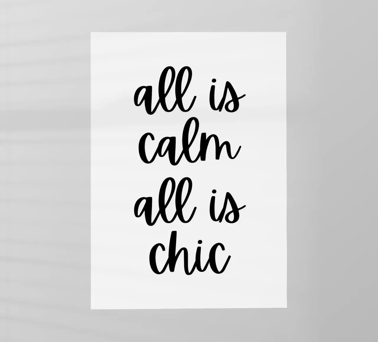 All is calm all is chic pellicola backlit da HolidaysCandyWalls