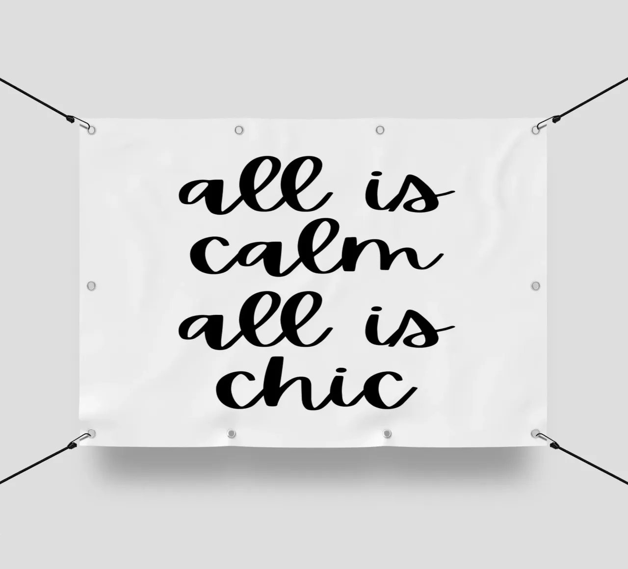 All is calm all is chic telo in pvc da HolidaysCandyWalls