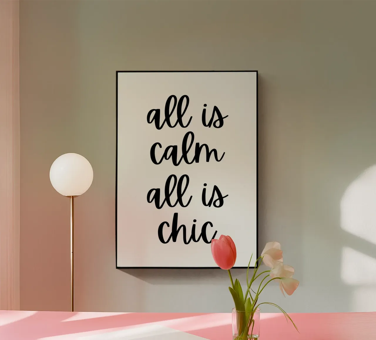 All is calm all is chic plexiglass da HolidaysCandyWalls