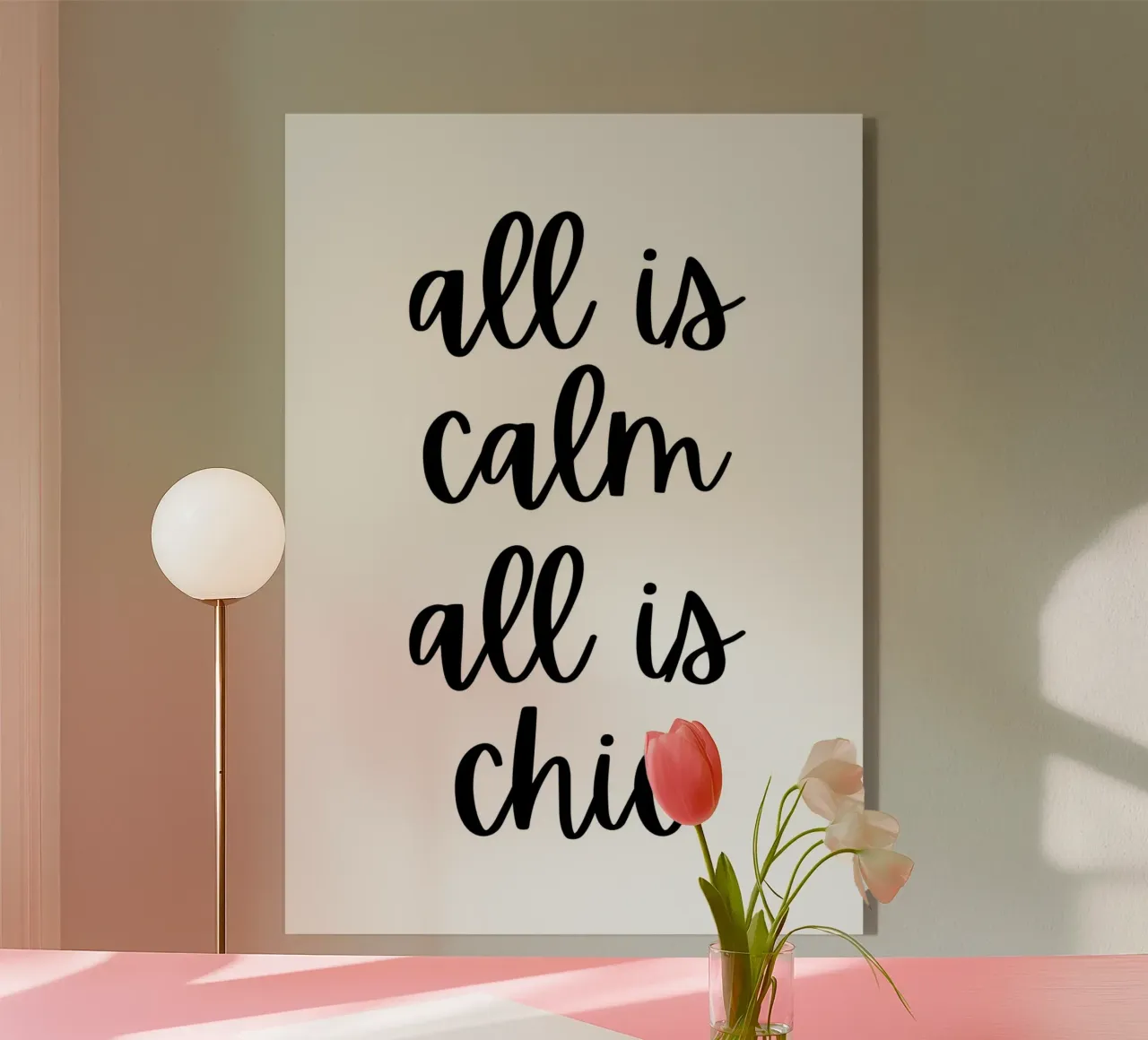 All is calm all is chic plexiglass da HolidaysCandyWalls