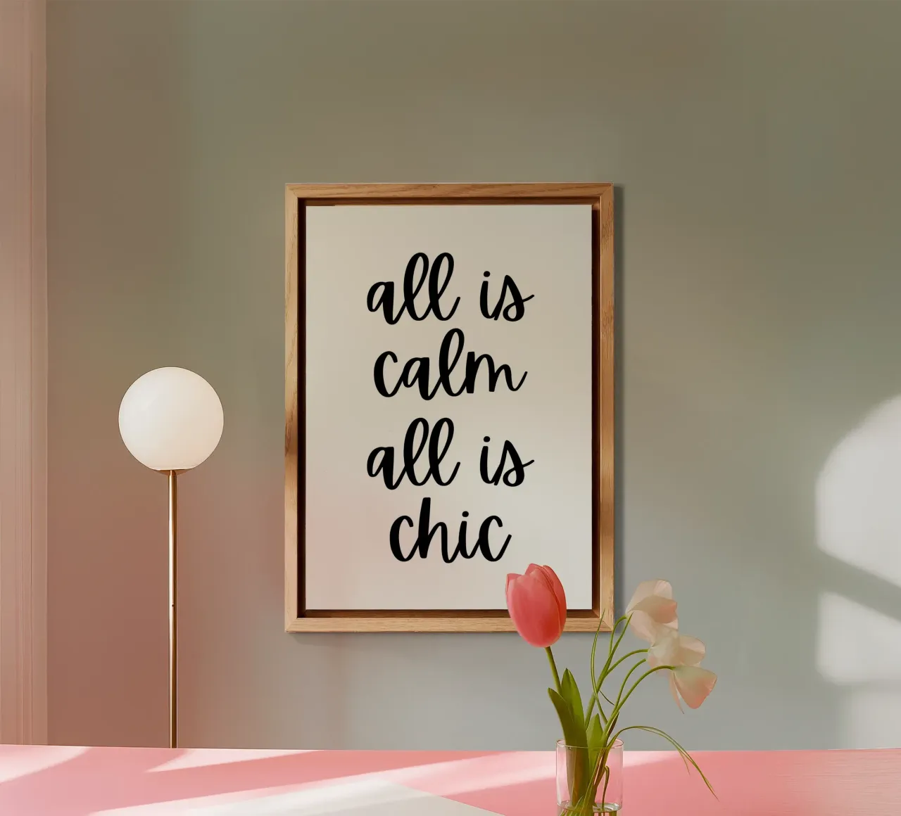 All is calm all is chic pannello forex da HolidaysCandyWalls