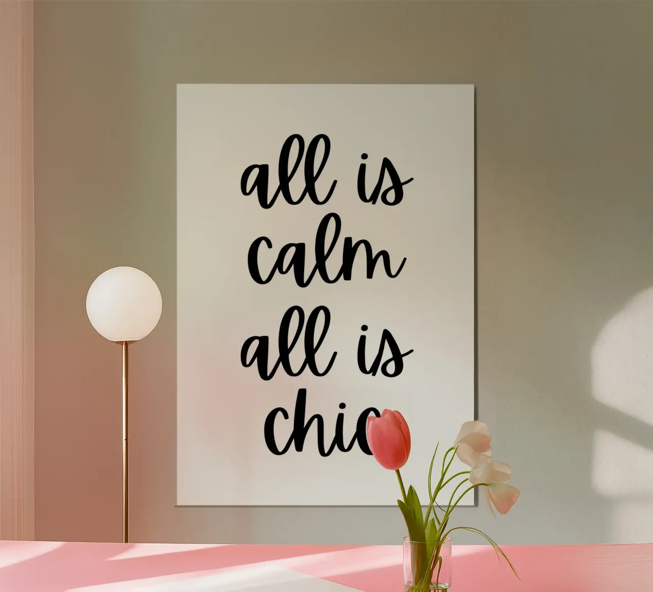 All is calm all is chic pannello forex da HolidaysCandyWalls