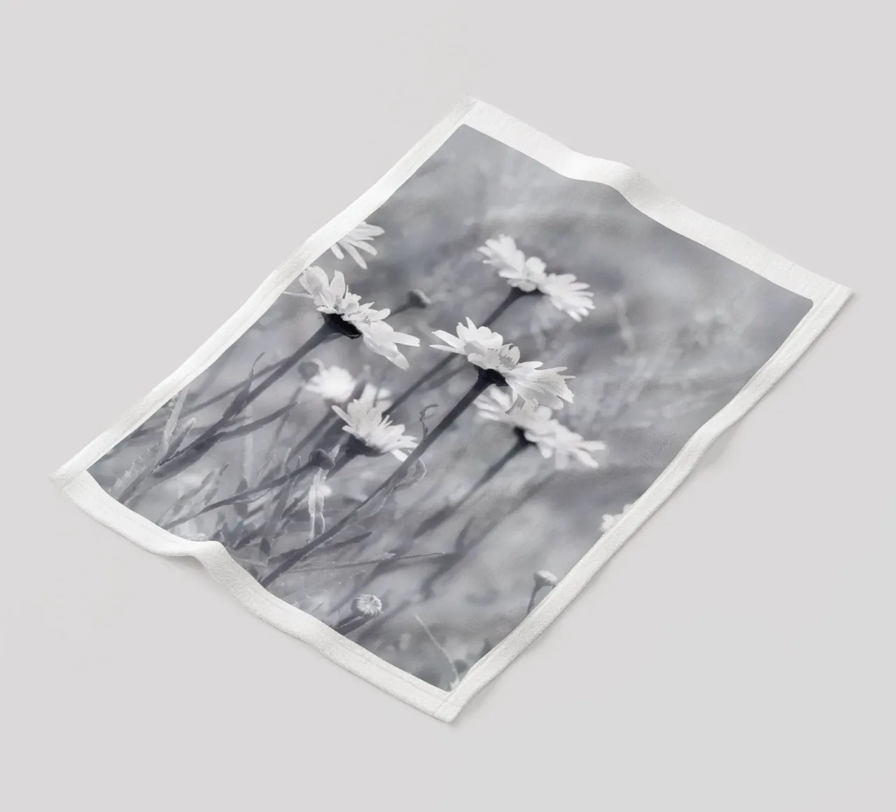 Margeriten Fleecedecke von Atteloi