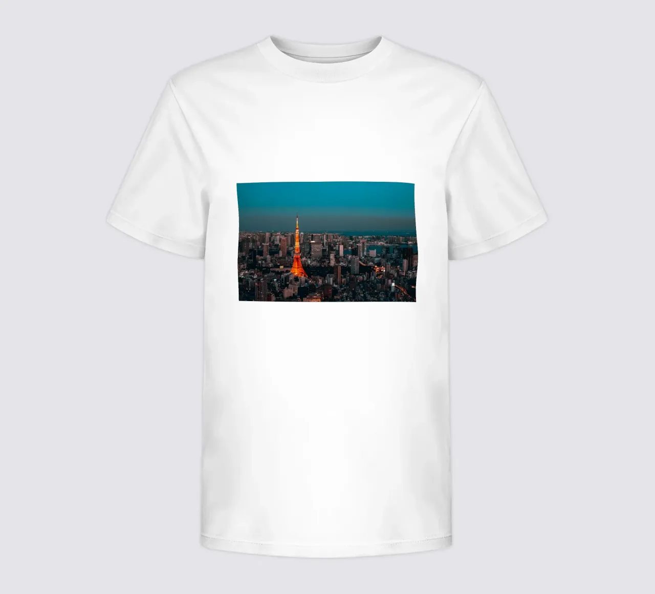 Tokyo Tower Night View, Japan kids t-shirt by Marcel Bisig