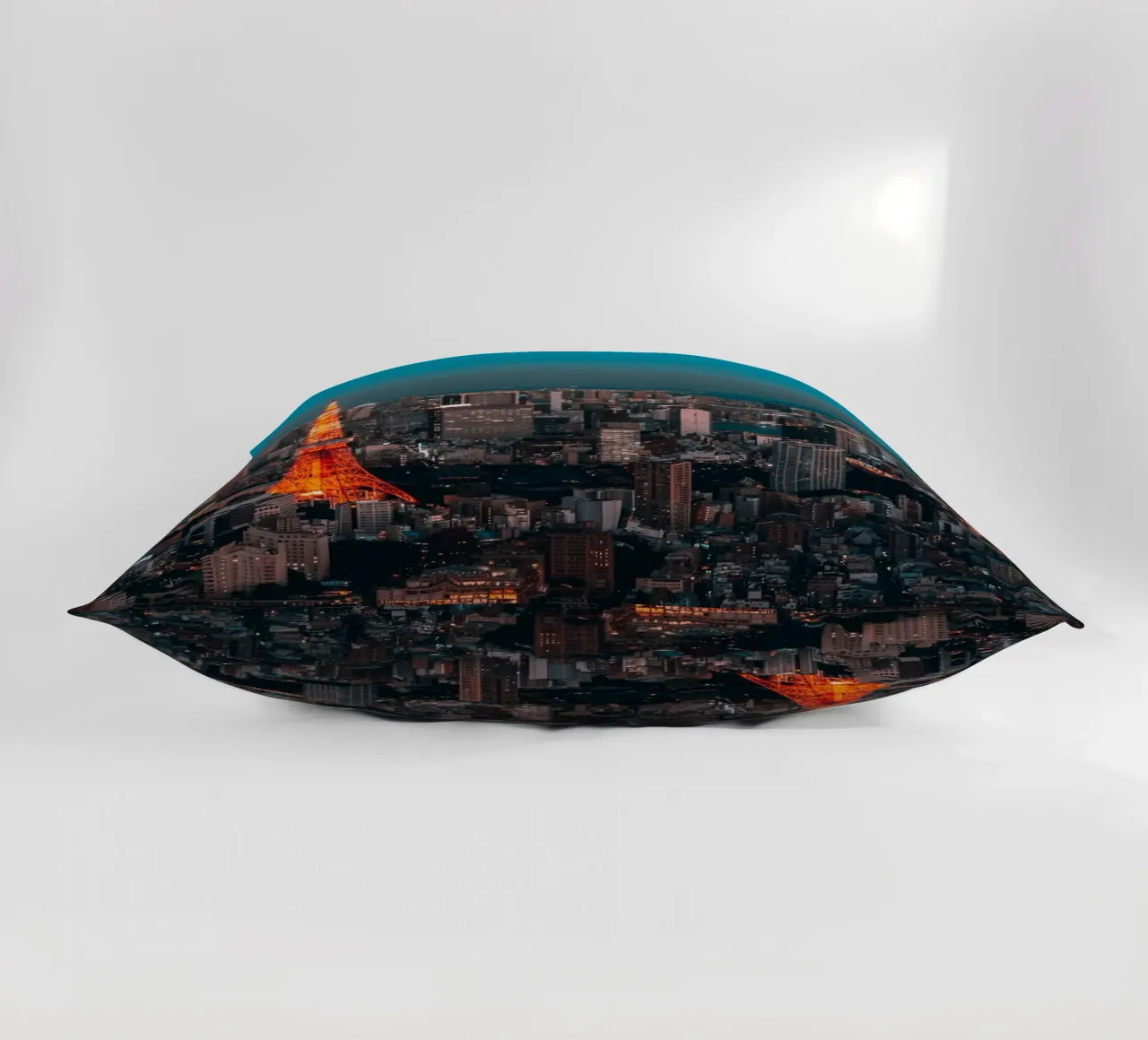 Tokyo Tower Night View, Japan decorative cushion by Marcel Bisig