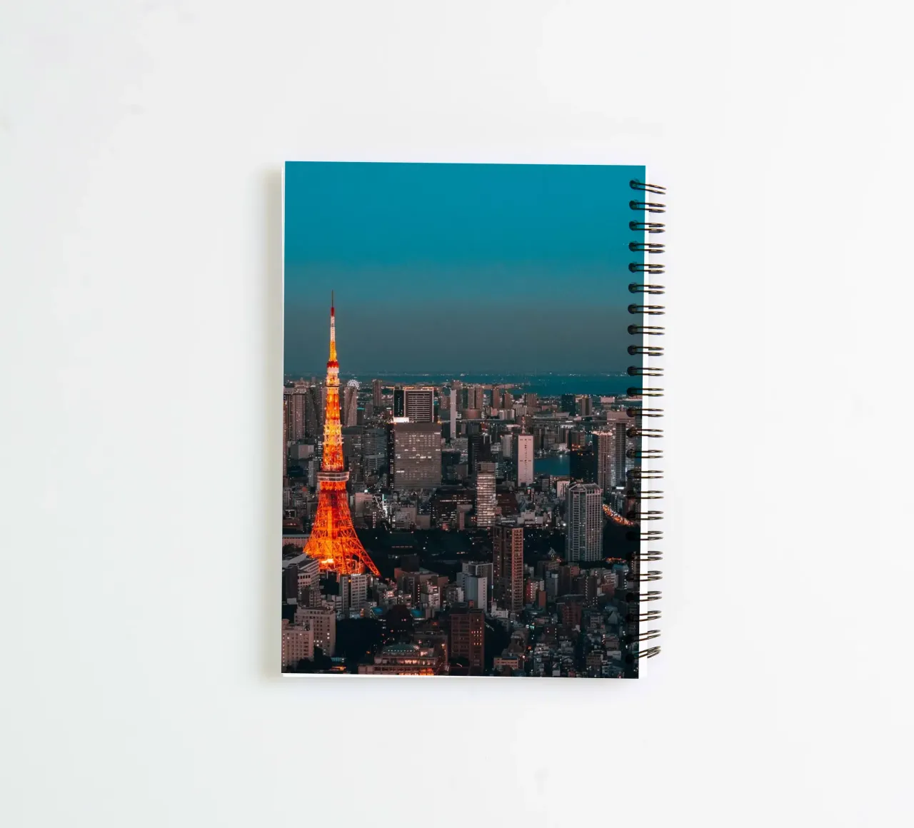 Tokyo Tower Night View, Japan spiral notebook by Marcel Bisig