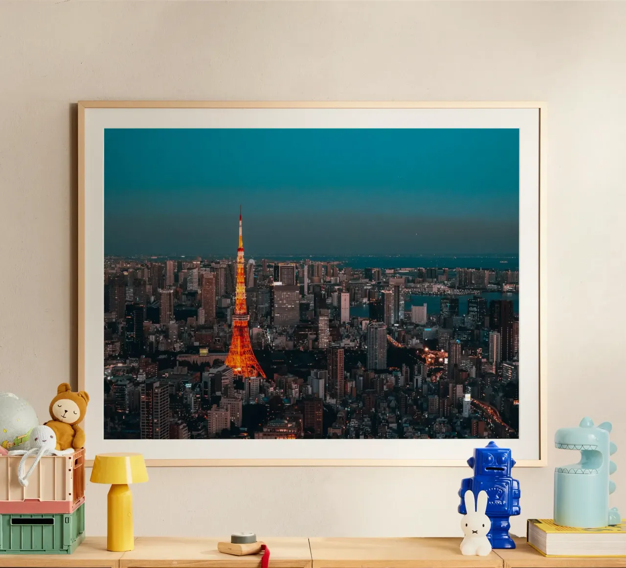 Tokyo Tower Night View, Japan hahnemühle by Marcel Bisig