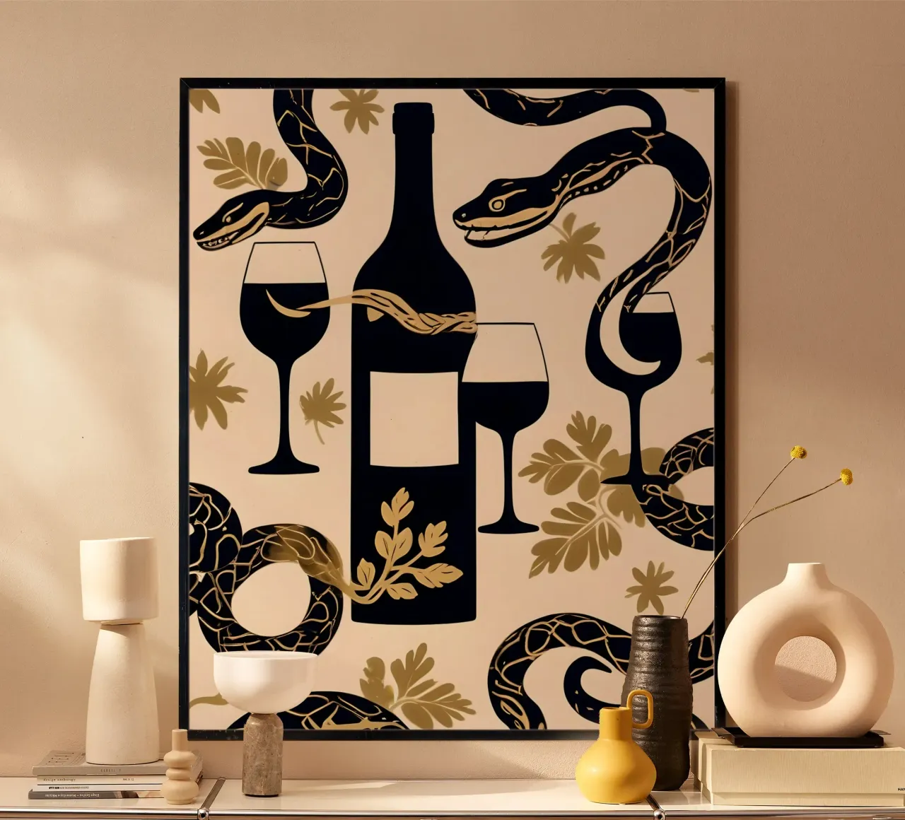 Serpenti e vino poster da 83oranges.com