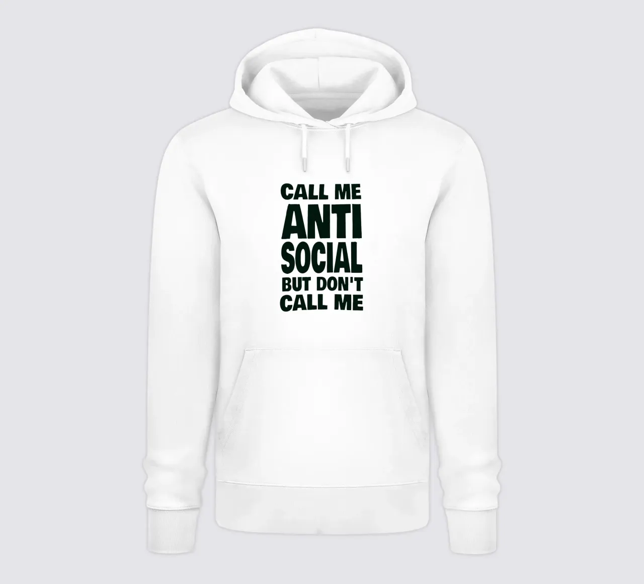 Call Me Antisocial But Don’t Call Me felpa con cappuccio da Jonas Loose