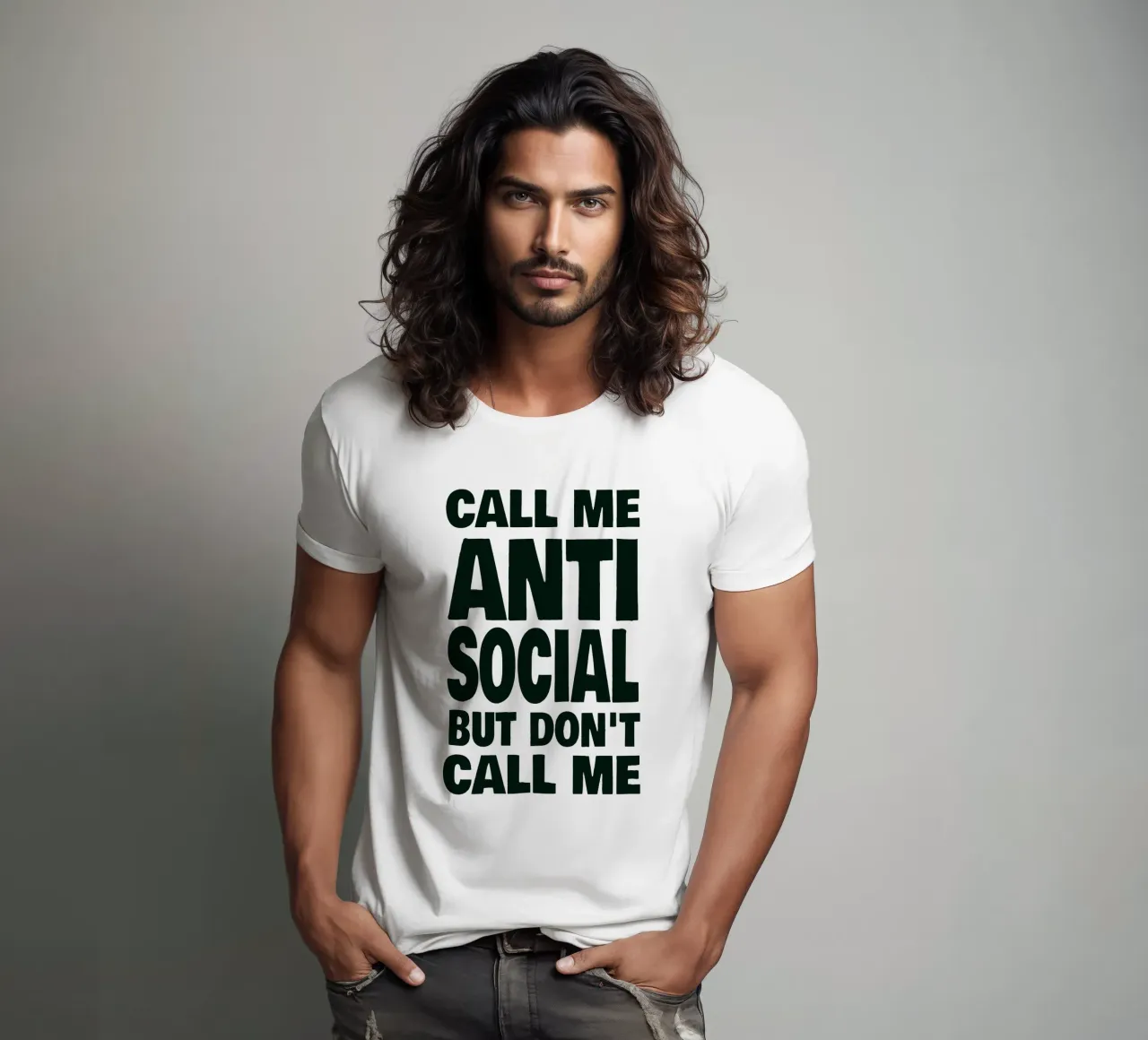 Call Me Antisocial But Don’t Call Me t-shirt da Jonas Loose
