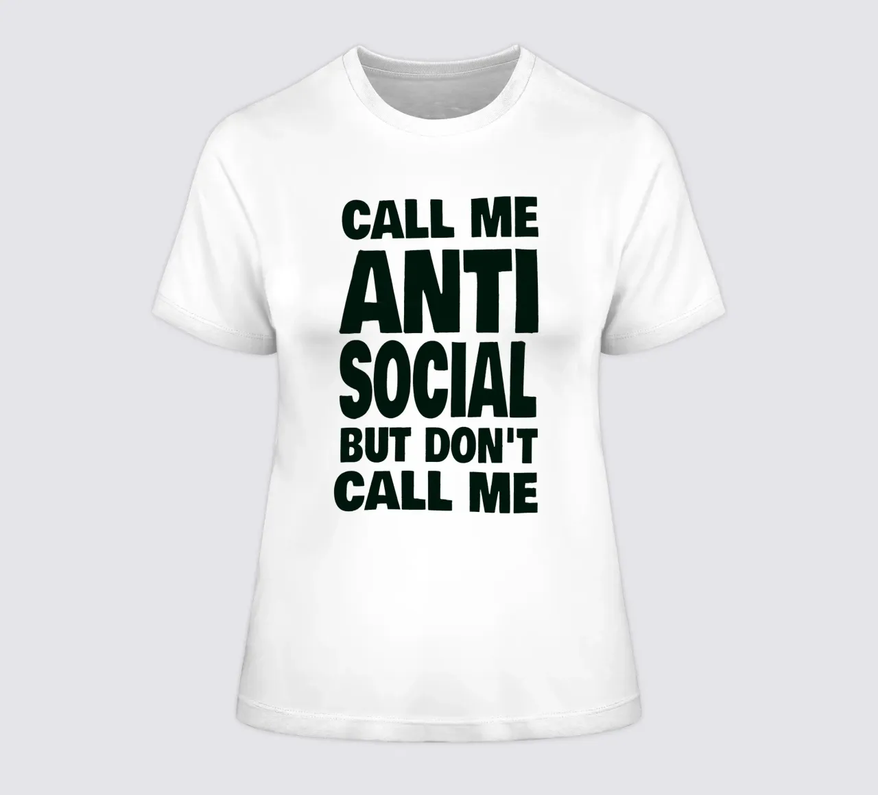 Call Me Antisocial But Don’t Call Me t-shirt da donna da Jonas Loose