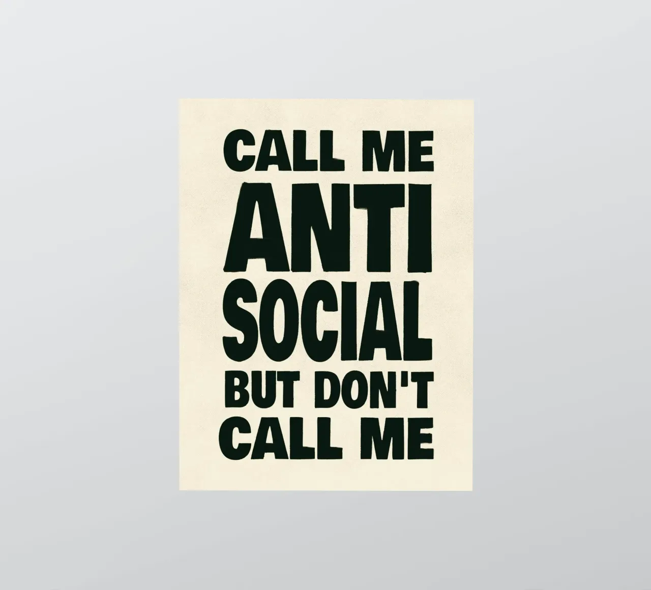Call Me Antisocial But Don’t Call Me adesivo da Jonas Loose