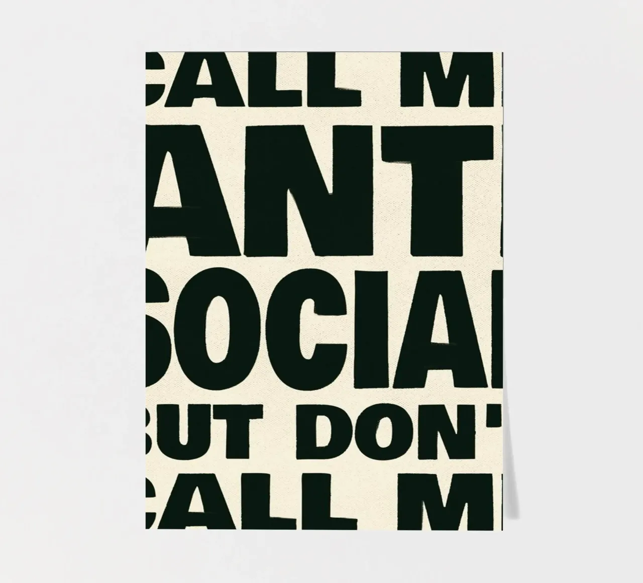 Call Me Antisocial But Don’t Call Me foglio adesivo da Jonas Loose