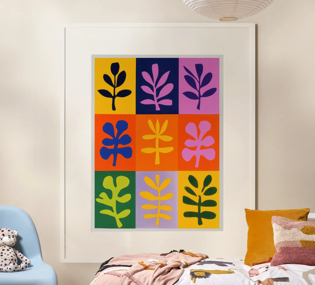 The Matisse Garden | Series of stylised plant motifs hahnemühle by Autofocus