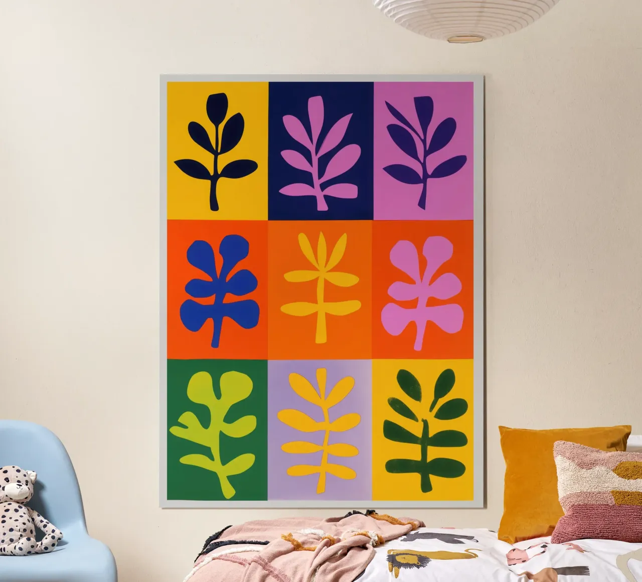 The Matisse Garden | Series of stylised plant motifs hahnemühle by Autofocus