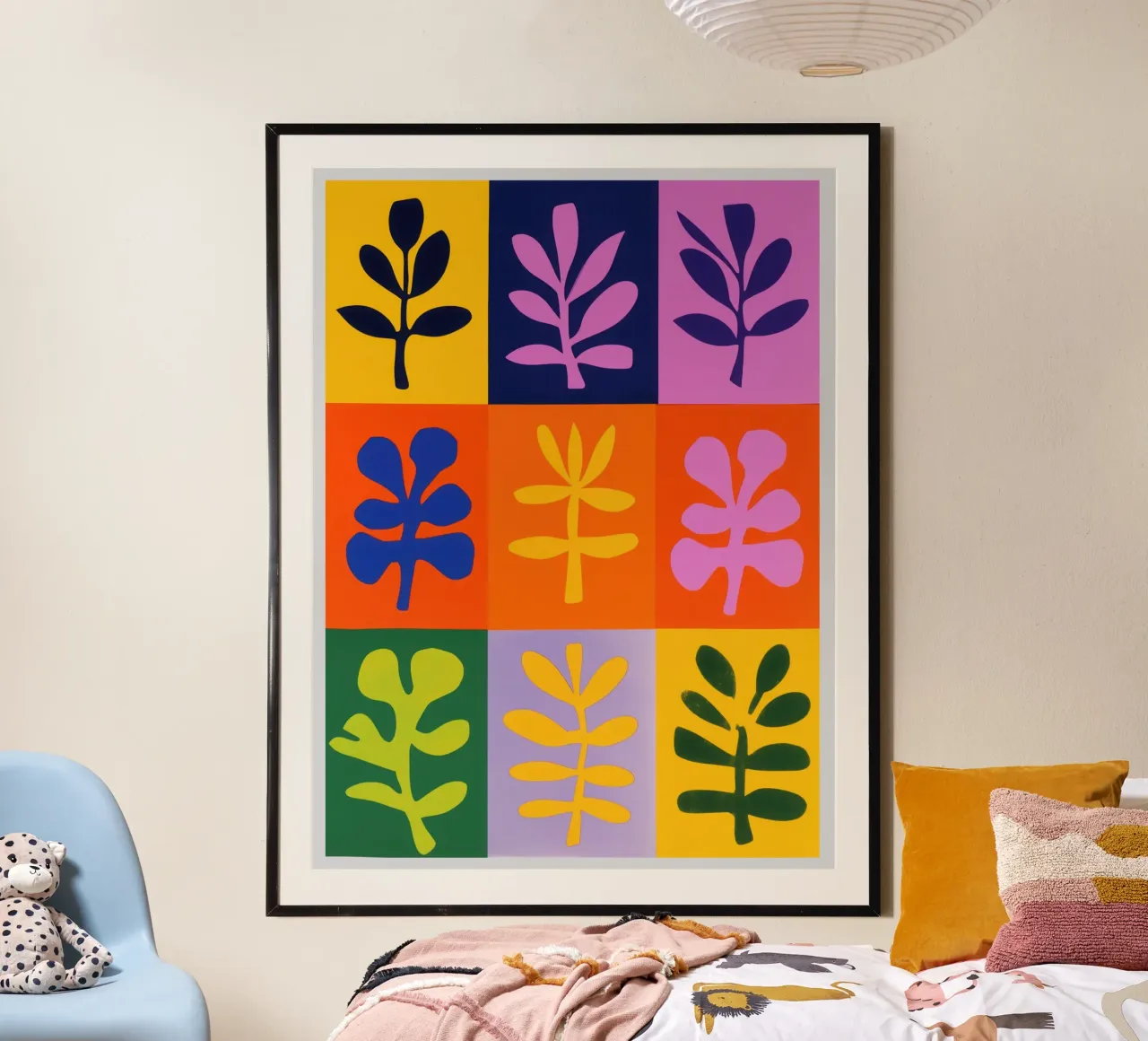 The Matisse Garden | Series of stylised plant motifs hahnemühle by Autofocus