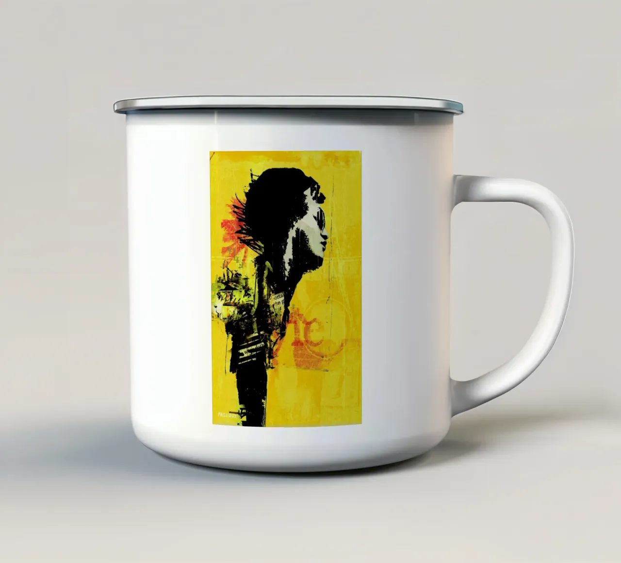 Summer in the City tazza in smalto da Sandrine Pagnoux