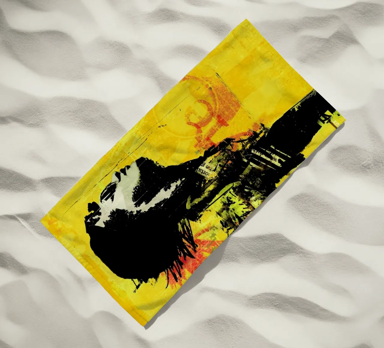Summer in the City beach towel by Sandrine Pagnoux