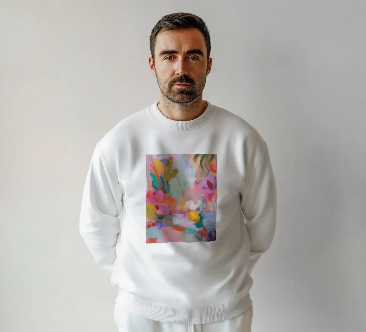 Sinfonia astratta di colori, rosa felpa da Carina Pop & Pastell