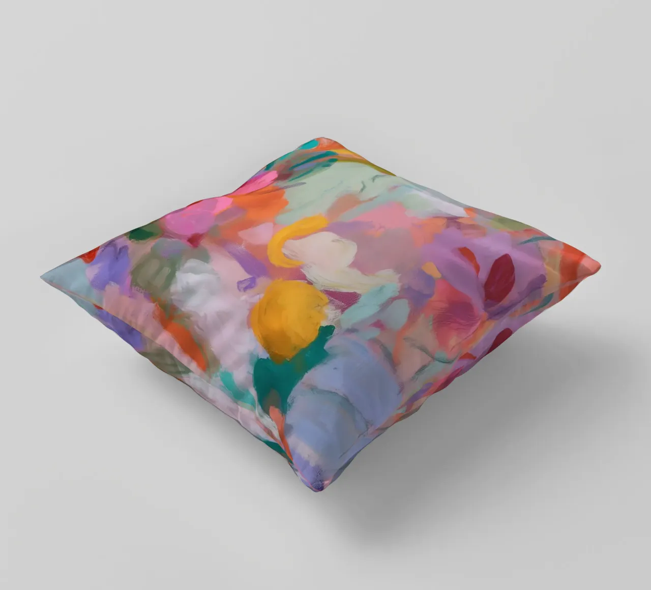 Sinfonia astratta di colori, rosa cuscino da Carina Pop & Pastell