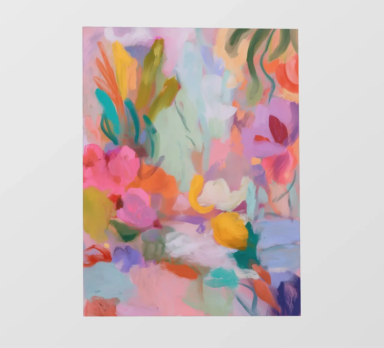 Sinfonia astratta di colori, rosa telo in pvc da Carina Pop & Pastell