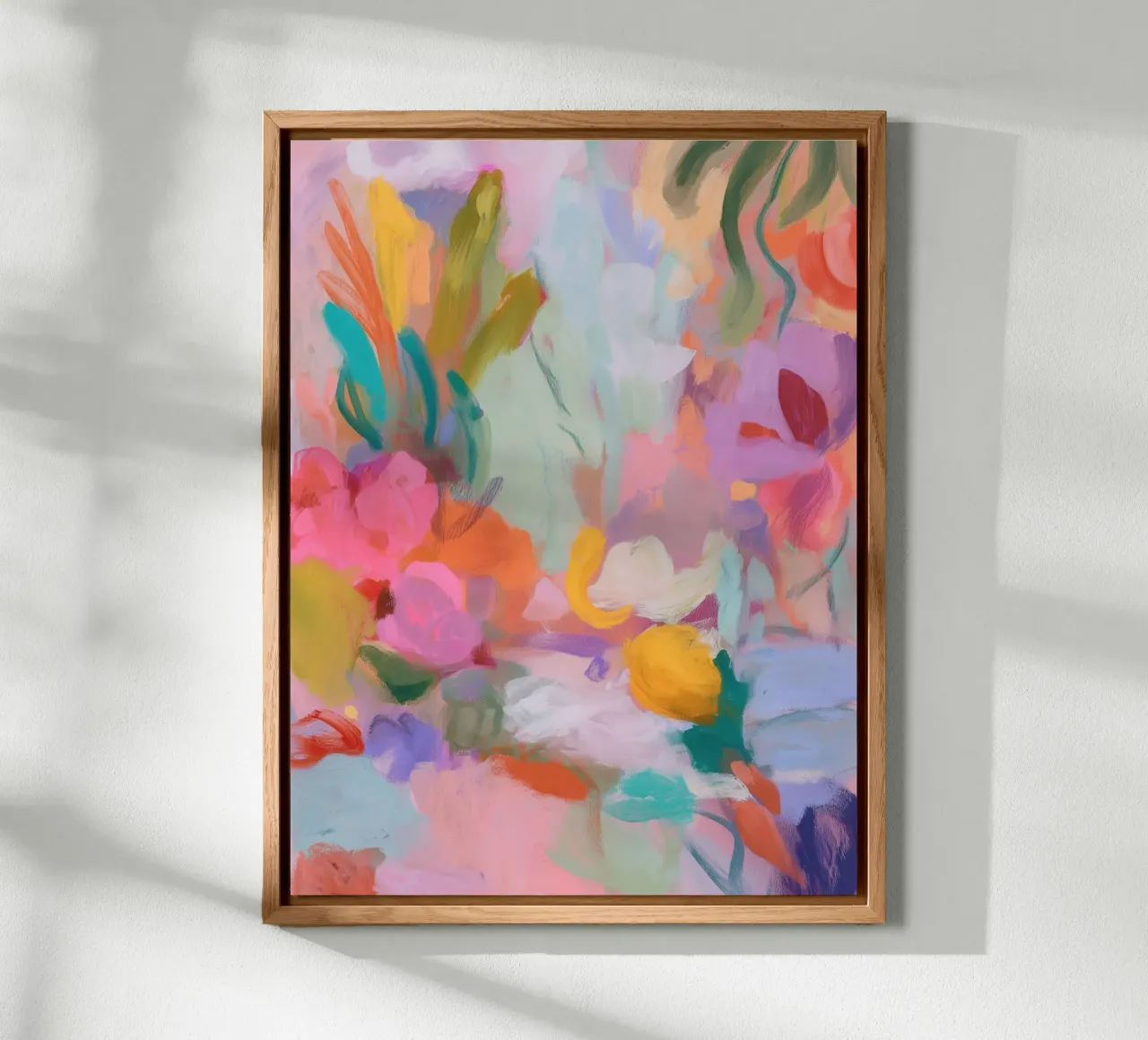 Sinfonia astratta di colori, rosa alluminio dibond da Carina Pop & Pastell