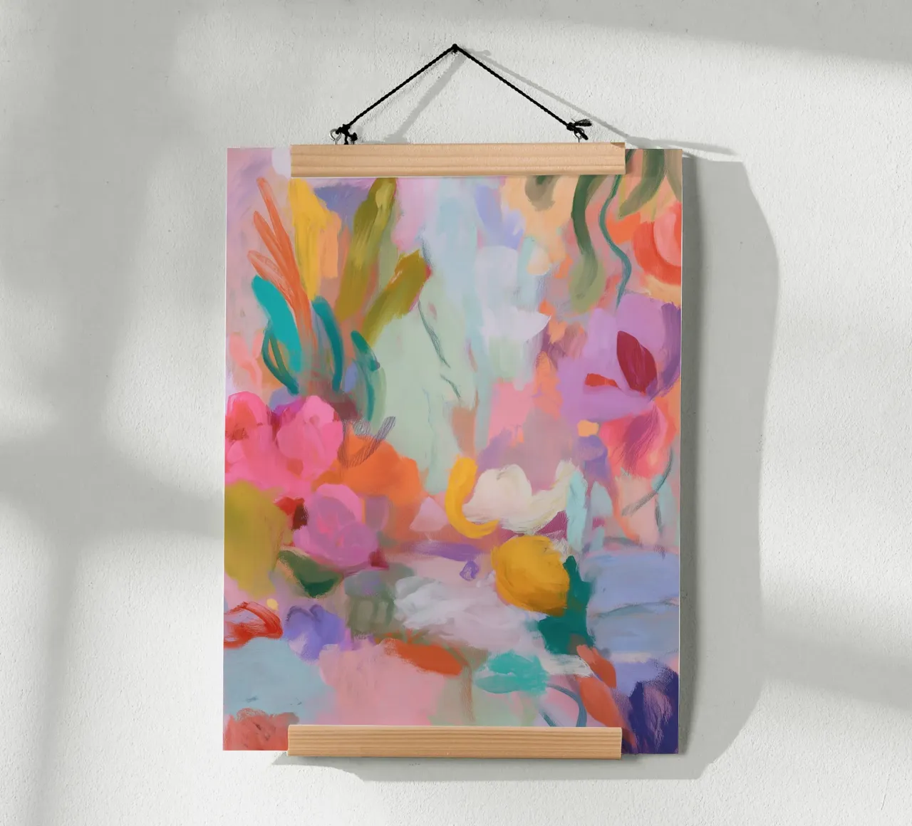 Sinfonia astratta di colori, rosa carta hahnemühle da Carina Pop & Pastell