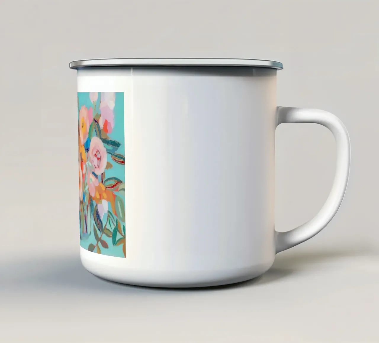 Vivace tazza in smalto da Suzanne Allard